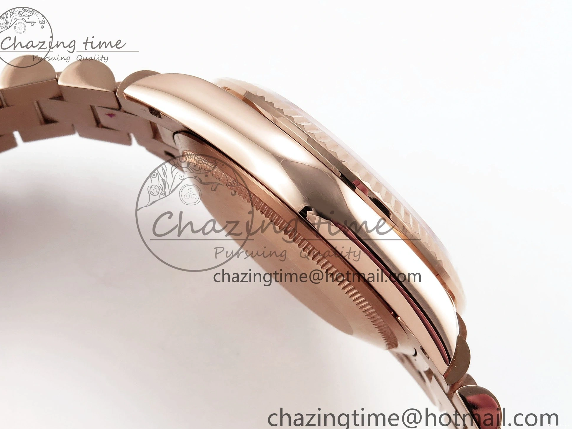 0523 OdorResistant Day Date 36 RG TWSF Best Edition White Diamonds Dial on RG Bracelet A 1610